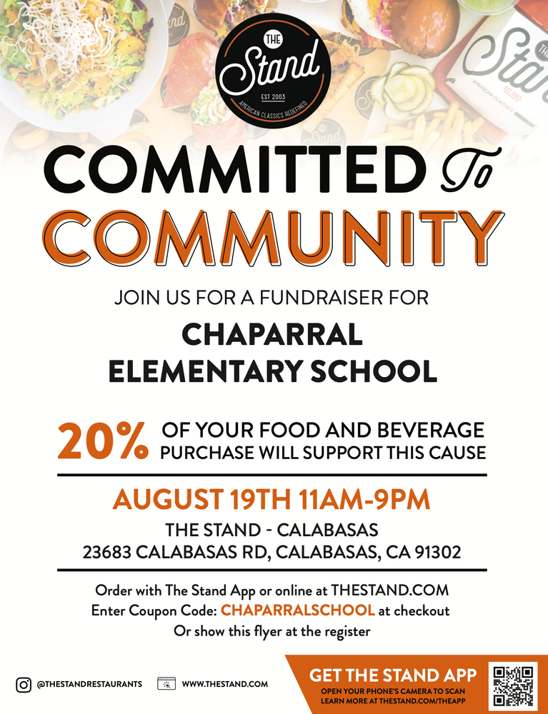 The Stand fundraiser flyer